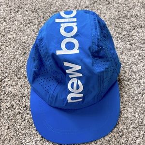 New Balance Blue Linear Run Cap Hat